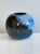 Studio Ceramic Spherical Vase with Blue Flowing Glaze, Germany, 1970s For Sale - Image 4 of 15