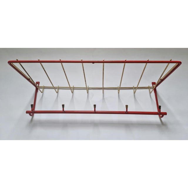 Mid-Century Wall Brass Coat Rack, Germany, 1969 For Sale - Image 10 of 14