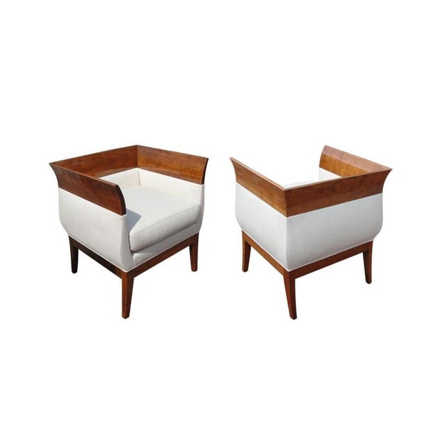 Late 20th Century HBF Chalice Chairs by Orlando Diaz-Azcuy - A Pair For Sale - Image 5 of 6