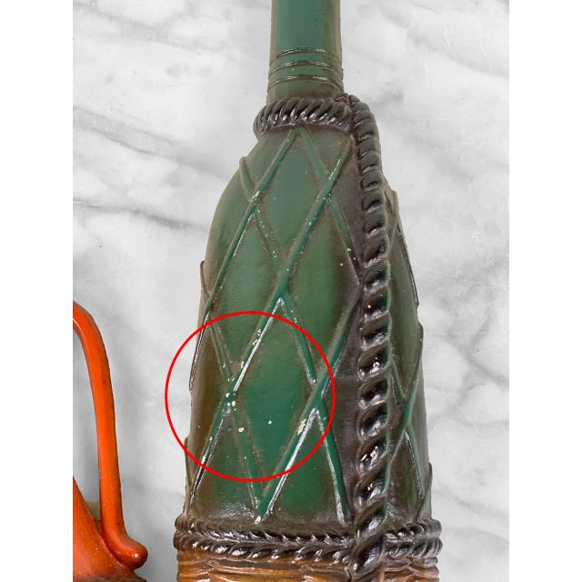 Mid-Century Modern Kitchen Ewer Bottle Wall Hanging Sculptures - Set Of For Sale - Image 6 of 8