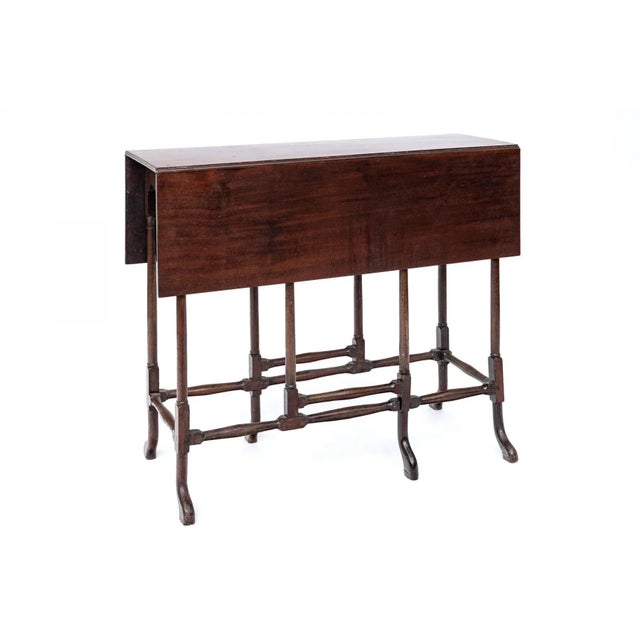 English 18th Century English Mahogany Spider Leg Drop Leaf Table For Sale - Image 3 of 9