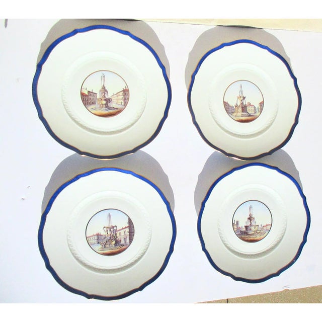 Vintage Richard Ginori Fountains of Rome Limited Production Plates- Set of 4 For Sale - Image 13 of 13