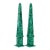 Mid Century Pair of Neoclassical Style Malachite Obelisks Tall For Sale