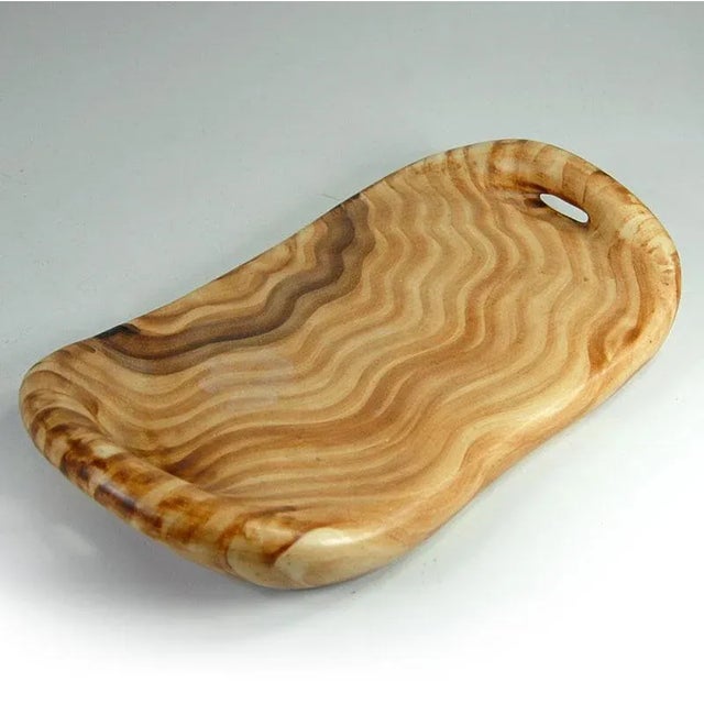 Ceramic Vintage Ceramic Dish from Vallauris, France, 1970s For Sale - Image 7 of 11