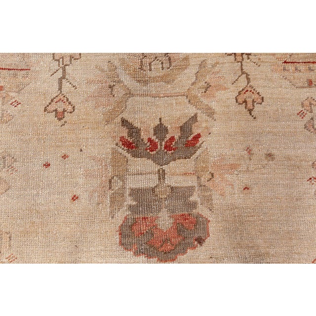 Turkish Antique Turkish Oushak Rug For Sale - Image 3 of 9