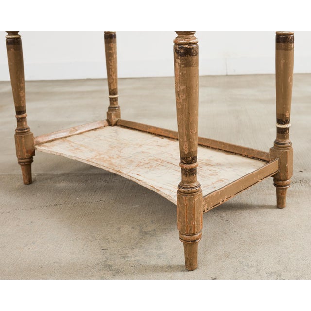 19th Century Country English Victorian Painted Washstand For Sale - Image 10 of 12