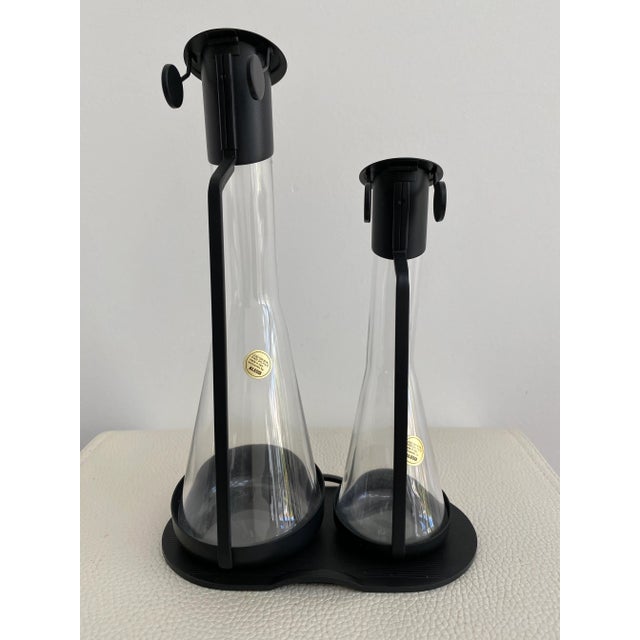 1980’s Oil and Vinegar Cruet Set by Archille Castiglioni for Alessi Set of 2 Chairish