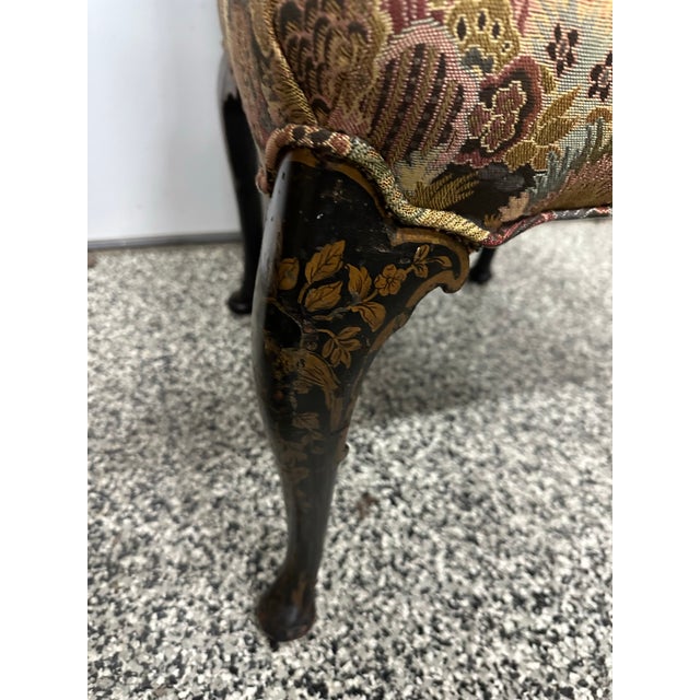 Vintage Chinoiserie Tapestry Chair For Sale In Detroit - Image 6 of 8