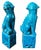 19th Century Pair of Antique Chinese Turquoise Pottery Foo Dogs Sculpture For Sale - Image 5 of 5