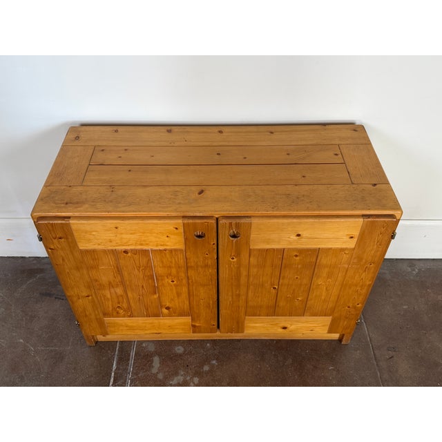 Brown Vintage 1960s Charlotte Perriand for Les Arcs Cabinet, Attributed For Sale - Image 8 of 13