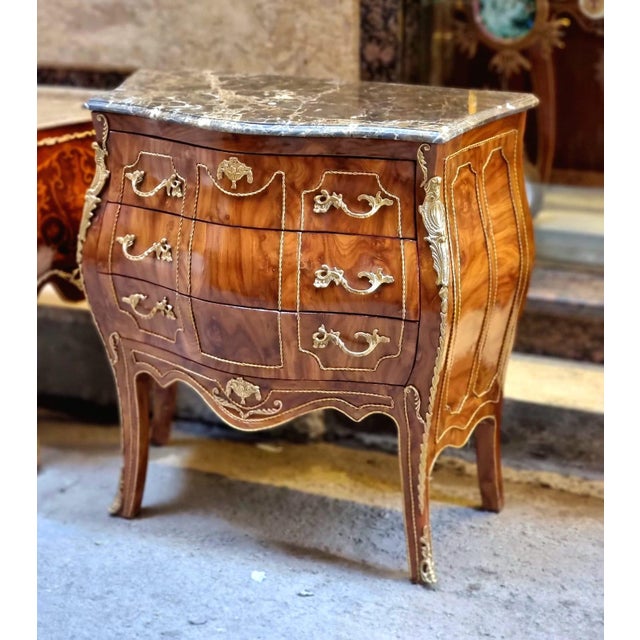 Bring timeless French elegance into your home with this stunning Louis XV style commode, featuring a beautiful multicolor...