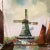 Mid 20th Century Vintage Painting on Canvas Landscape W/Sailboats and Waterfront Windmill Signed For Sale - Image 5 of 12