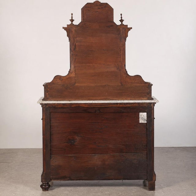 19th Century Chest of Drawers and Mirror from Cucchi & Sola Ammobiliamenti Torino, Set of 2 For Sale - Image 13 of 14