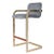 Mid-Century Brass Bar Stool by DIA, 1970s For Sale - Image 4 of 4
