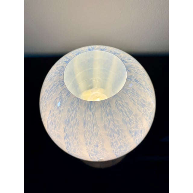 Vintage Murano Glass Blue Tulipano 20 Table Lamp by La Murrina, 1990s For Sale - Image 12 of 16