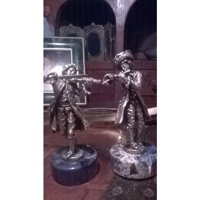 Two 1700 musicians. Very beautiful masterpiece of hight ancient hand-chiseled jewellery of end 1700-beginning 1800, by...