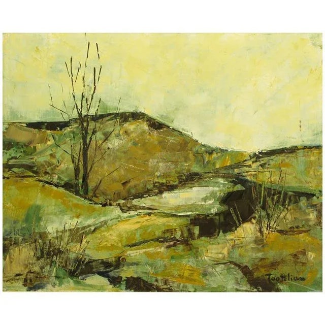 Impressionist Landscape Oil Painting by Tootelian For Sale In Chicago - Image 6 of 6
