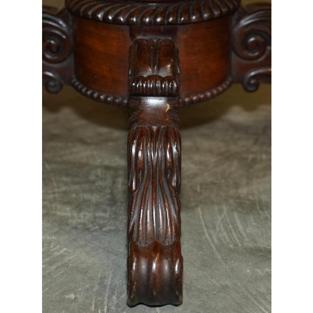 William IV Marble Centre Table with Pietra Dura Top, 1830s For Sale - Image 11 of 18