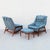 Iconic 1960s Folke Ohlsson for Dux Reclining Lounge Chairs With Ottoman For Sale - Image 18 of 18