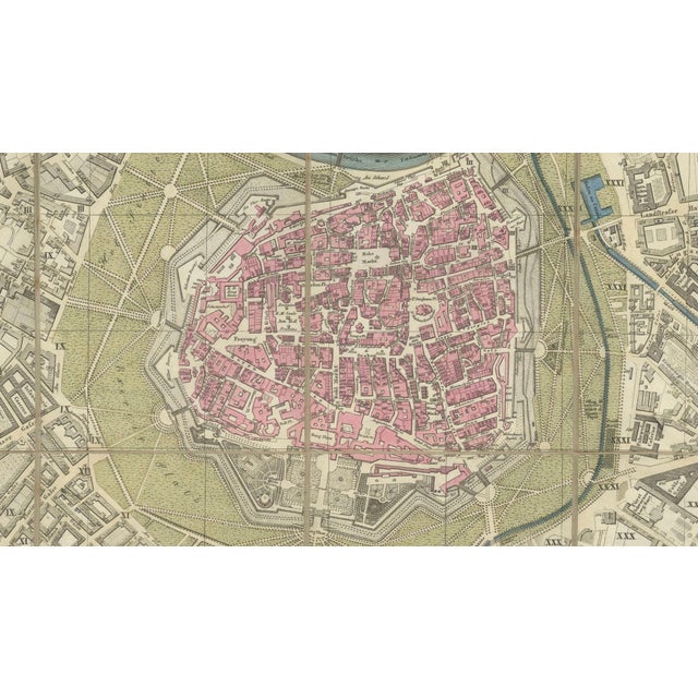 Mid 19th Century Antique Map of Vienna, 1839 For Sale - Image 5 of 12