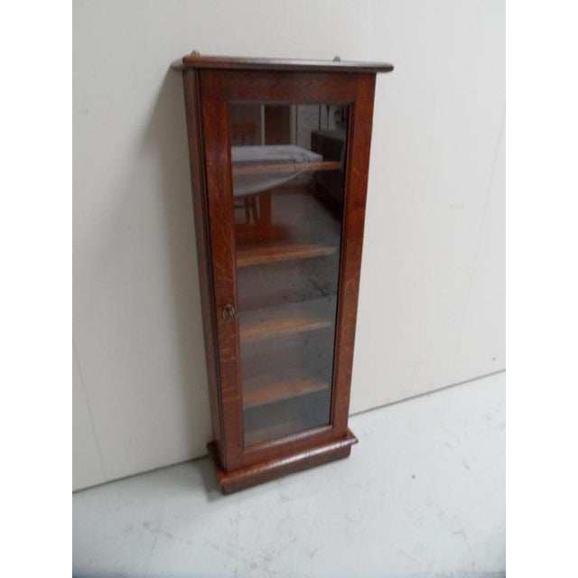 Antique Oak Display Cabinet, 1890s For Sale - Image 3 of 10