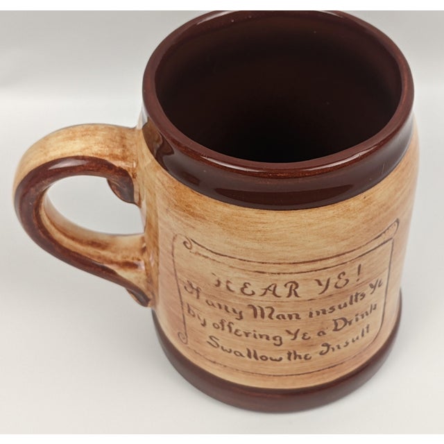 Vintage Pennsbury Pottery Pennsylvania Dutch Pitcher & Mug Set - Five Pieces For Sale - Image 16 of 17