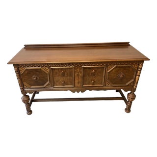 Berkey & Gay 1920's Jacobian Styled Sideboard For Sale