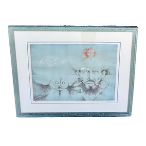 1970s Marcos Huerta, Demiurgo, Signed and Dated 74, Lithograph 52/90 Custom Framed