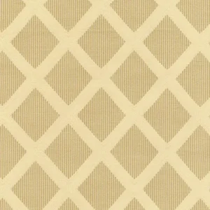 Schumacher Stafford Diamond Fabric in Toffee