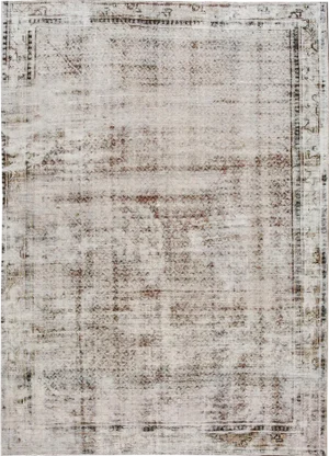 Vintage Distressed Persian Tabriz Rug