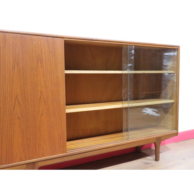 Mid Century Modern Vintage British Teak Display China Cabinet by McIntosh For Sale - Image 13 of 14