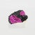 Black Richard Kerr Jeweled Clip Earrings Black and Fuchsia For Sale - Image 8 of 9