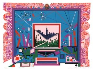 Risaburo Kimura - City 359 Serigraph