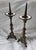 19th Century French Baroque Revival Brass Altar Pricket Candlesticks, Set of 2 For Sale - Image 6 of 6