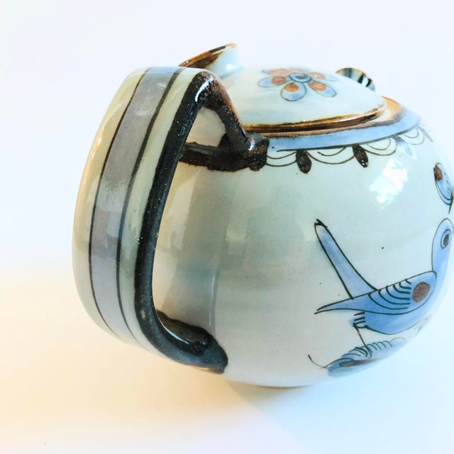 Blue Ken Edwards Tonala Pottery Teapot For Sale - Image 8 of 10