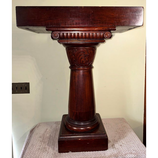 Beautiful Antique Mahogany Lectern For Sale In Boston - Image 6 of 11