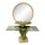 Vintage Serge Roche Style Console Table and Mirror Set With Leaf Accents For Sale