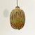 A groovy mid-20th century American terracotta lantern with the best green and yellow splatter glaze, a cylindrical raw...