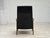 Danish Armchair in Black Artificial Leather and Teak Wood, 1970s For Sale - Image 12 of 18