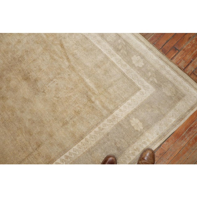 Cream Brown Turkish Vintage Rug - 8'2" x 12'8" For Sale - Image 8 of 11