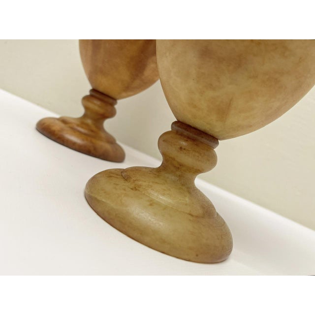 Spanish Alabaster Vase-Shaped Table Lamps, 1970s, Set of 2 For Sale - Image 12 of 13
