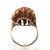 1950s 18k Yellow Gold Coral Ring, Size 6.5 For Sale - Image 10 of 11