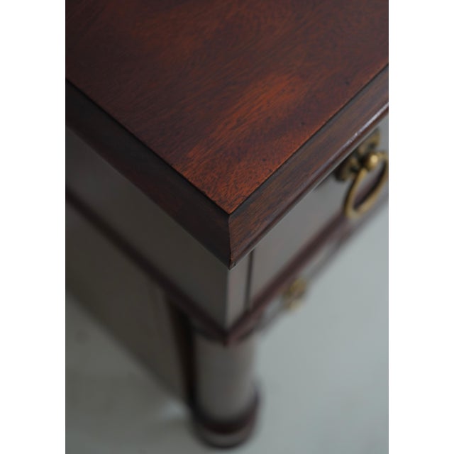 Henredon Empire Mahogany Dresser W. Mirror For Sale - Image 11 of 18