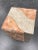 Alabaster Mid-Century Modern Maitland-Smith Style Tessellated Stone Pedestal Base Glass Top Side Table Manner of Casa Bique For Sale - Image 8 of 13