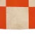 This vintage airfield safety flag is made from a cotton cloth in vibrant orange and yellowed off-white, with printed...