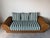 1970s 1970s Vintage Coastal Organic - Rattan Sofa With Rolled Arms & Striped Cushions For Sale - Image 5 of 18