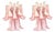 Blush Pink Murano Glass Selle Wall Sconces by Simoeng, Set of 2 For Sale