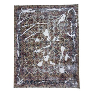 Vintage Middle Eastern Hand-Knotted Rug For Sale