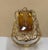 6 Carat Natural Long Cushion Shape Citrine Cocktail Ring in 14 Karat Yellow Gold For Sale - Image 4 of 18