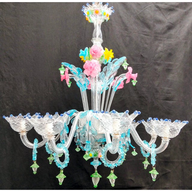 Vintage Chandelier in Murano Glass, 1980s For Sale - Image 12 of 18